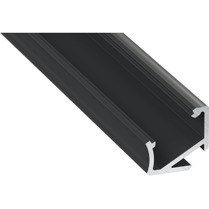 Lumines LED-asennusprofiili H 16,9x16,6x2020mm anodisoitu musta
