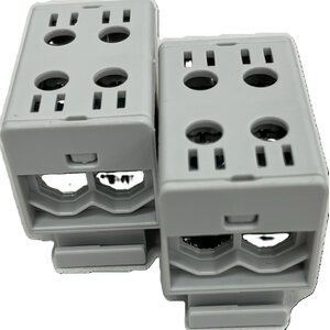 ETH-Vaihtoliitin setti 2x50mm², harmaa 2 liitintä / 101001