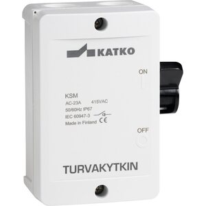 Katko Turvakytkin vipu KSM IP 67 - 3x25A 400V 11kW (apukosketin)