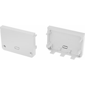 Lumines iledo päätylevy reiällä valkoinen muovi