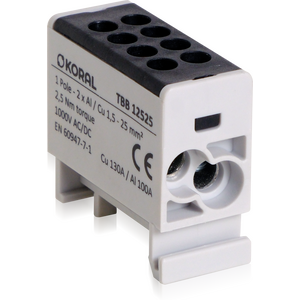 Yleisliitin TBB 2x1,5mm2-25mm2, musta