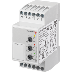 Carlo Gavazzi 1-Vaihe True RMS AC/DC Yli/alivirran valvontarele, 2mod